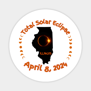 Illinois Total Solar Eclipse Magnet